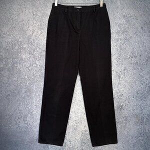 Pendleton Black Cotton Pants, Size 8P